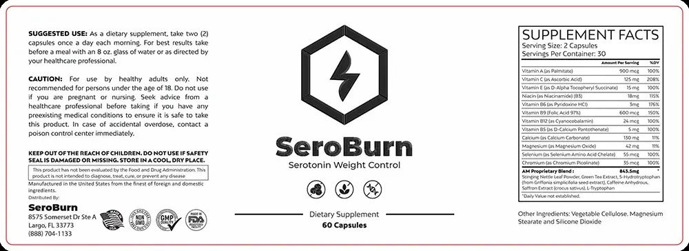Seroburn Ingredients